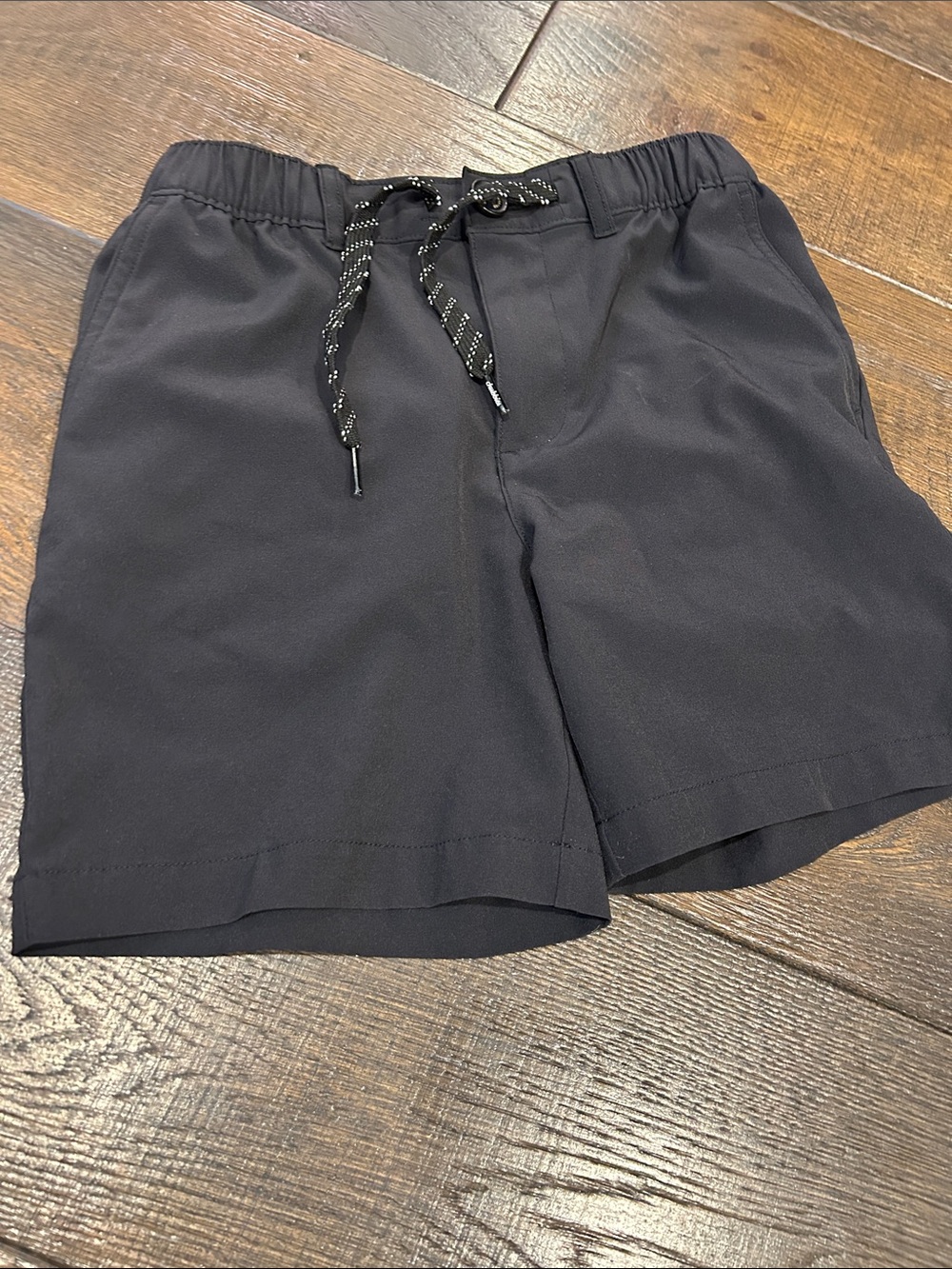chubbies Black Elastic Waist Drawstring Shorts